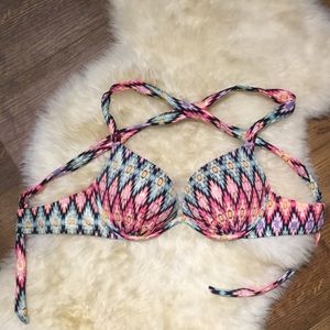 VS Golden push-up Bikini Top